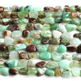 Natural Australian Chrysoprase Green Jades Beads 15in Strand