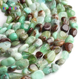 Natural Australian Chrysoprase Green Jades Beads 15in Strand