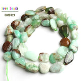 Natural Australian Chrysoprase Green Jades Beads 15in Strand