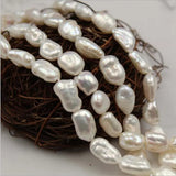 8*11MM 34Pcs Baroque AA Natural Freshwater Pearl Strand Bead Earring Charms