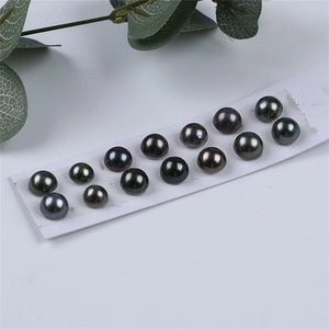 8-11mm Peacock Green Tahiti Pearl Mabe Shell for Earring or Jewelry