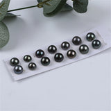 8-11mm Peacock Green Tahiti Pearl Mabe Shell for Earring or Jewelry