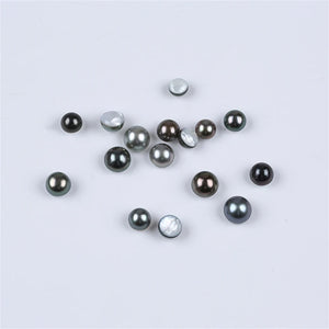 8-11mm Peacock Green Tahiti Pearl Mabe Shell for Earring or Jewelry