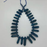 Natural Apatite Semi-Precious Stone Beads 8-12X20-45mm
