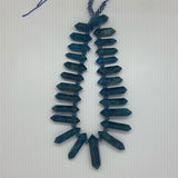 Natural Apatite Semi-Precious Stone Beads 8-12X20-45mm