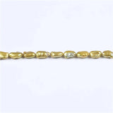 8-12mm Natural Freshwater Biwa Shape Real Pearls Strand