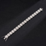 Square CZ Ice Out Tennis Chain Choker Necklace