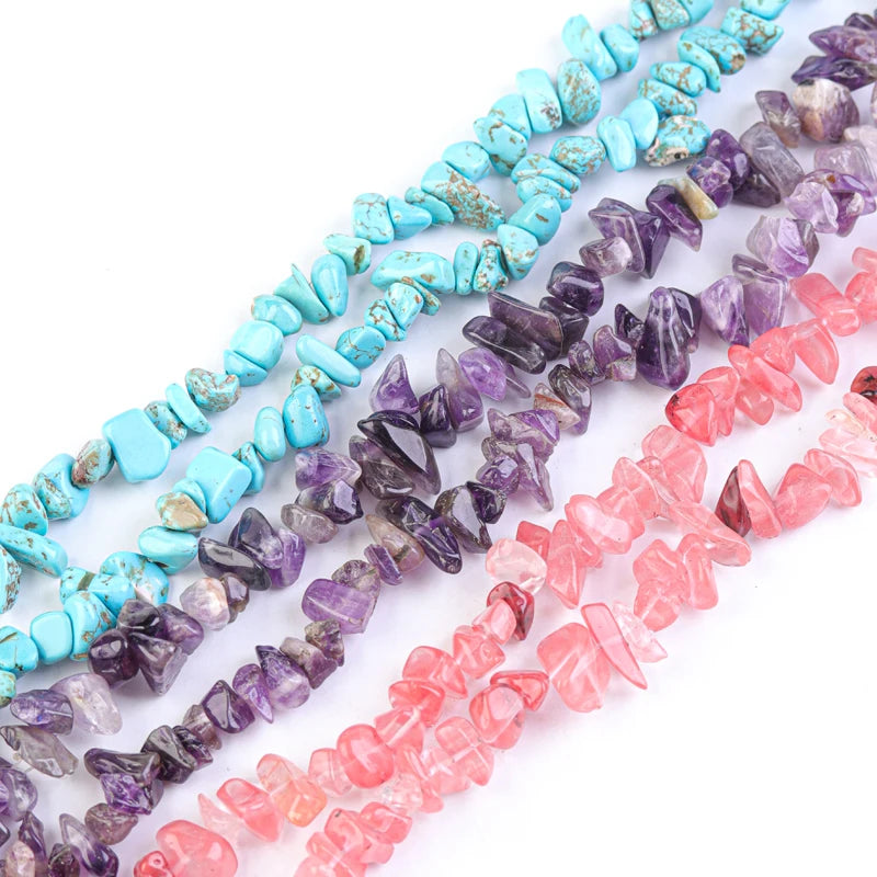 Natural Colorful Shell Opal Stone Chip Beads for Jewelry Making