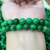 8-12mm Green Strawberry Quartz Beads 15'' DIY Loose Beads