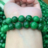 8-12mm Green Strawberry Quartz Beads 15'' DIY Loose Beads