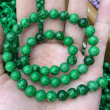 8-12mm Green Strawberry Quartz Beads 15'' DIY Loose Beads