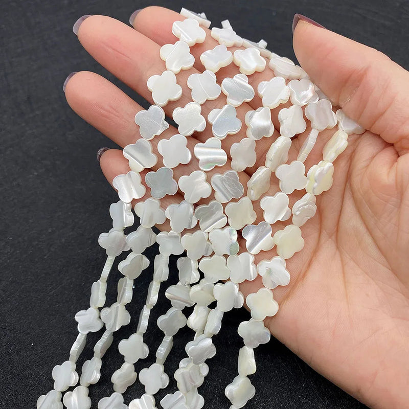 Natural Leaf Shell Beads Mother of Pearl Loose Beads for Jewelry Making