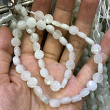 8-12mm Moonstone Faceted Coin Beads for DIY Jewelry Making Bracelet Necklace