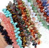8*12mm Natural Stone Water Drop Spacer Beads for Jewelry Making
