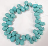 8*12mm Natural Stone Water Drop Spacer Beads for Jewelry Making