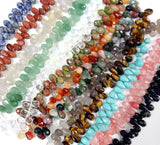 8*12mm Natural Stone Water Drop Spacer Beads for Jewelry Making
