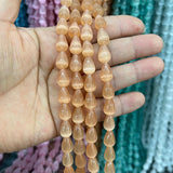 8*12mm Water Droplets Cat Eye Stone Beads Glass String Opal Agate DIY Earrings