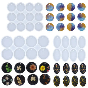 Resin Mold for Earring Charms Silicone Mold Jewelry Making Keychain Casting