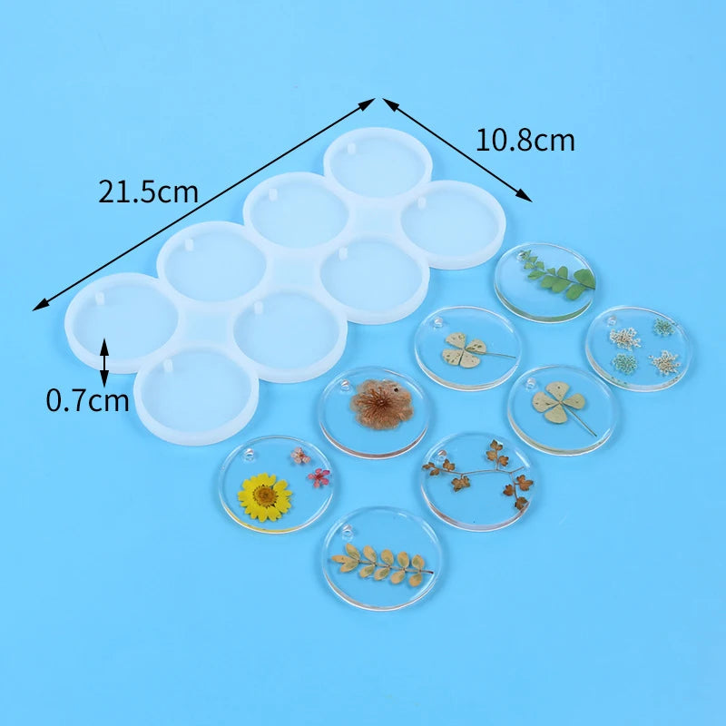 Resin Mold for Earring Charms Silicone Mold Jewelry Making Keychain Casting