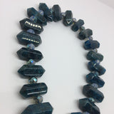 Natural Apatite Stone Beads Double Point GEM PENDANT Healing Crystal
