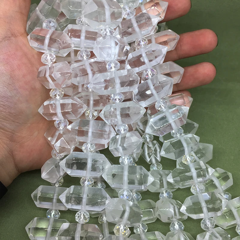 Natural Fluorite Semi-Precious Stone Beads for Jewelry Making DIY