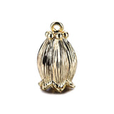 Copper Flower Two Holes Pendants Charms for DIY Jewelry Making