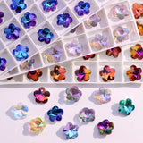 Crystal Glass Beads Plum Flower Pendant DIY Necklace Bracelet Earing Making