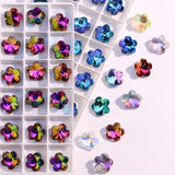 Crystal Glass Beads Plum Flower Pendant DIY Necklace Bracelet Earing Making