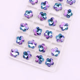 Crystal Glass Beads Plum Flower Pendant DIY Necklace Bracelet Earing Making