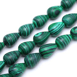 8~14mm Malachite Sandstone Agate Crystal Drop-shaped Loose Beads