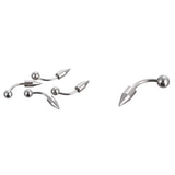 Stainless Steel Curved Body Piercing Jewelry Lot