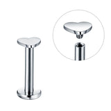 8pc Titanium Labret Rings CZ Gem 16G Body Piercing Jewelry