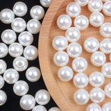 8-16mm Half Hole High Shine Pearls For DIY Jewelry Ivory Resin Pearl Beads