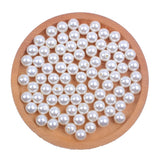 8-16mm Half Hole High Shine Pearls Ivory Resin Pearl Beads Round Shape
