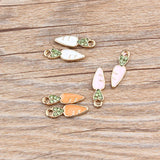 8*18MM 60Pcs KC Alloy Carrot Shape Jewelry Charms