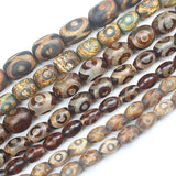 8-18mm Ancient Tibet Dzi Agate Oval Beads DIY Jewelry Making