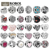 8 & 925 Sterling Silver Engraving Beads for Bracelet Gift