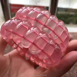 Pink Quartz Bracelet 8x20mm 7.5 inch Beads