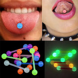 Glow In Dark Flexible Barbell Piercing Body Jewelry
