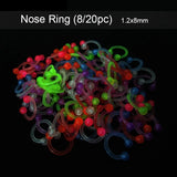 Glow In Dark Flexible Barbell Piercing Body Jewelry