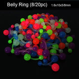 Glow In Dark Flexible Barbell Piercing Body Jewelry
