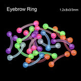 Glow In Dark Flexible Barbell Piercing Body Jewelry