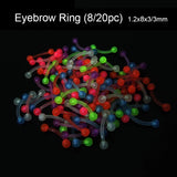 Glow In Dark Flexible Barbell Piercing Body Jewelry
