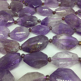 Purple Amethyst Stone Beads Gemstone Jewelry Making DIY