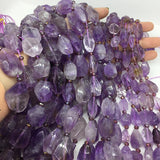 Purple Amethyst Stone Beads Gemstone Jewelry Making DIY