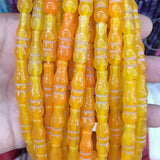8*25MM Muslim Rosary Tasbih Buddha Tower Natural Stone Bead Necklace
