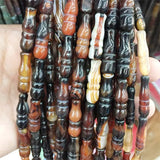 8*25MM Muslim Rosary Tasbih Buddha Tower Natural Stone Bead Necklace