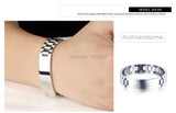 8.26'' Stainless Steel Chain ID Bracelet for Women Men
