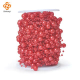 8+3mm Pearl Bead Chain 30m Pearl String Rolled Bead Chain DIY Needlework Jewelry