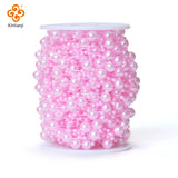 8+3mm Pearl Bead Chain 30m Pearl String Rolled Bead Chain DIY Needlework Jewelry